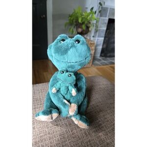 2006 Rare Boyds Bears‎ & Friends "Hoppy & Friend" Frog & Baby Frog